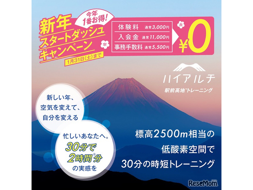 新年スタートダッシュキャンペーン