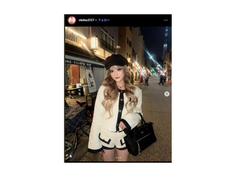 倉八音羽 Instagramより