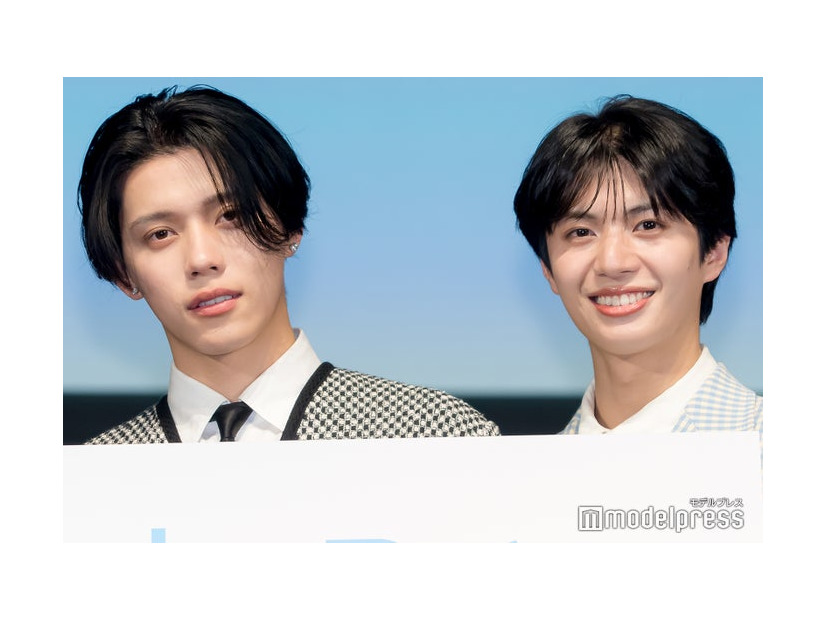 ドラマ「The Boy Next World ～並行世界の恋人～」完成記念プレス発表会に出席した南雲奨馬、濱屋拓斗（C）モデルプレス