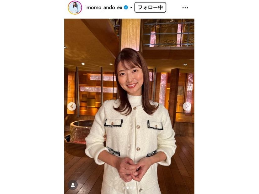 安藤萌々アナInstagramより