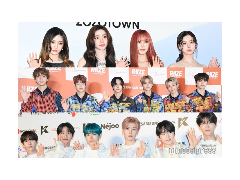 （上段より）aespa、RIIZE、NCT WISHRIIZE（C）モデルプレス