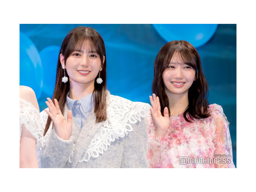 「劇場版 転生したらスライムだった件 蒼海の涙編」完成披露試写会に出席した小坂菜緒、藤嶌果歩（C）モデルプレス