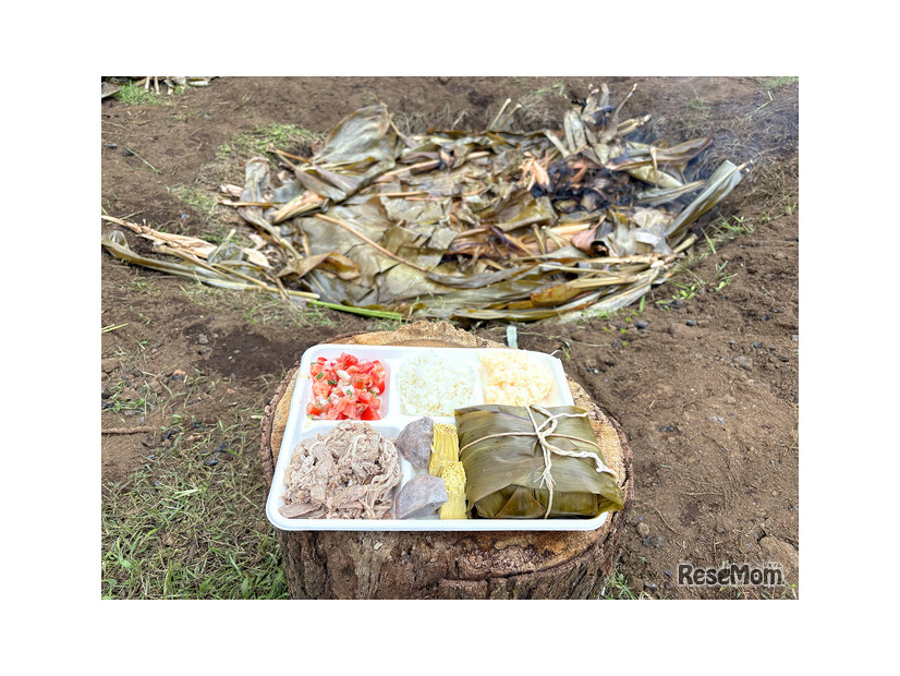 出来上がった伝統料理「イム（Imu）」