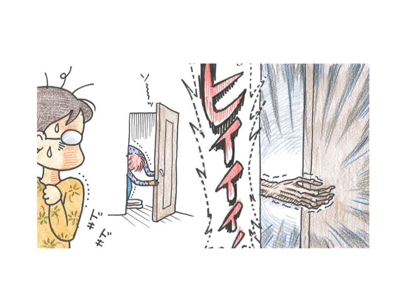 背後から何かが近づいてくる気配…!? 気を使っているつもりが、余計に気が散る！【アラカン主婦の毒吐き日記～貞子バーバはめんどくさい～ #２】