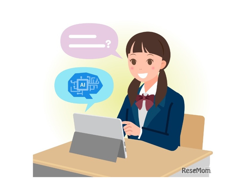 中高生の生成AIの利用実態の調査（イメージ）