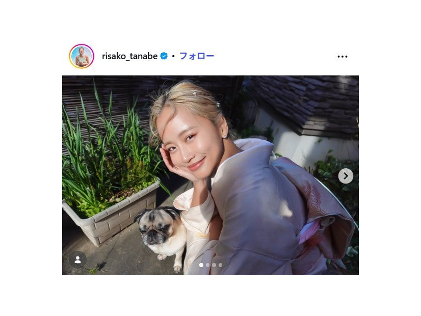 田辺莉咲子Instagramより