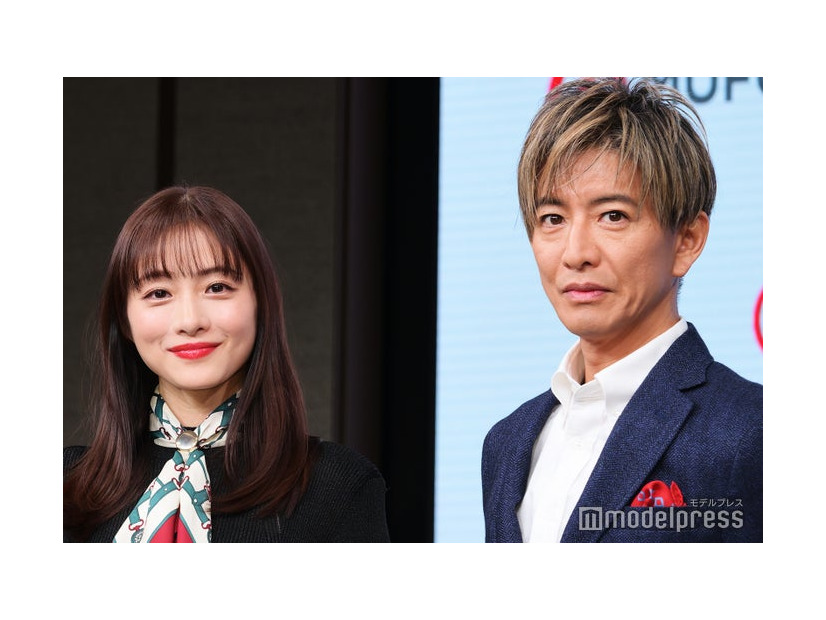 三菱UFJフィナンシャル・グループ「新 TVCM 発表会」に出席した石原さとみ、木村拓哉（C）モデルプレス
