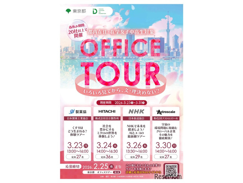 女子中高生向けオフィスツアー