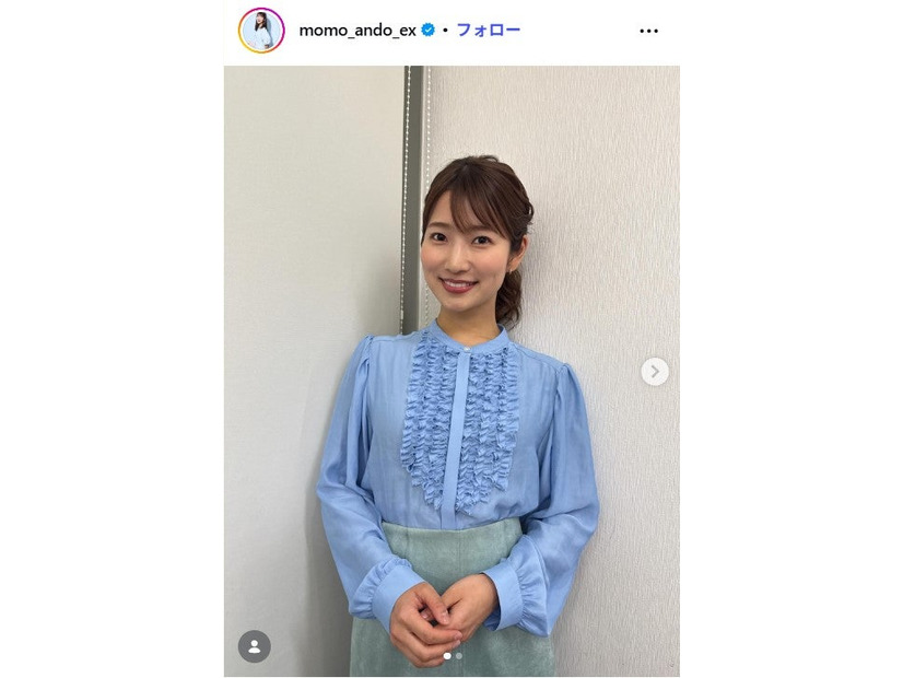 安藤萌々アナInstagramより
