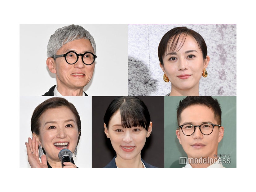 （上段左から）松重豊、比嘉愛未（下段左から）鈴木京香、栗山千明、市原隼人（C）モデルプレス