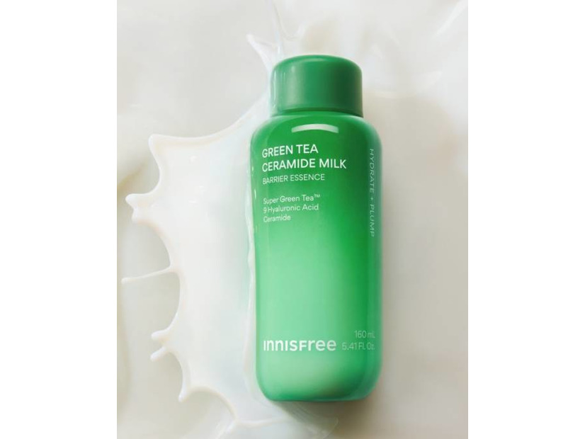 INNISFREE、ミルク化粧水『グリーンティー セラミド ミルク エッセンストナー』オンライン限定サイズ＆セットが登場