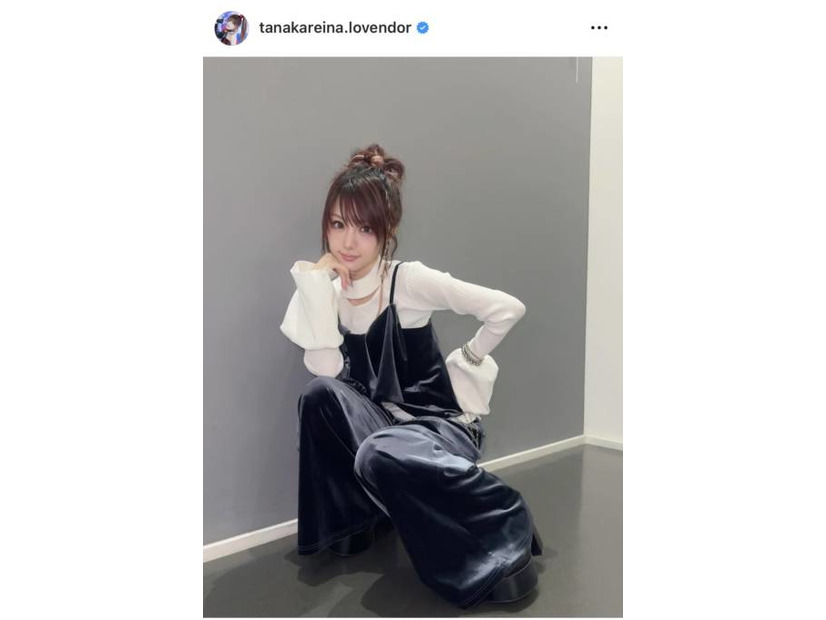 田中れいな、美スタイル際立つセットアップSHOTに絶賛の声「似合っててかわいすぎっっ」「綺麗」