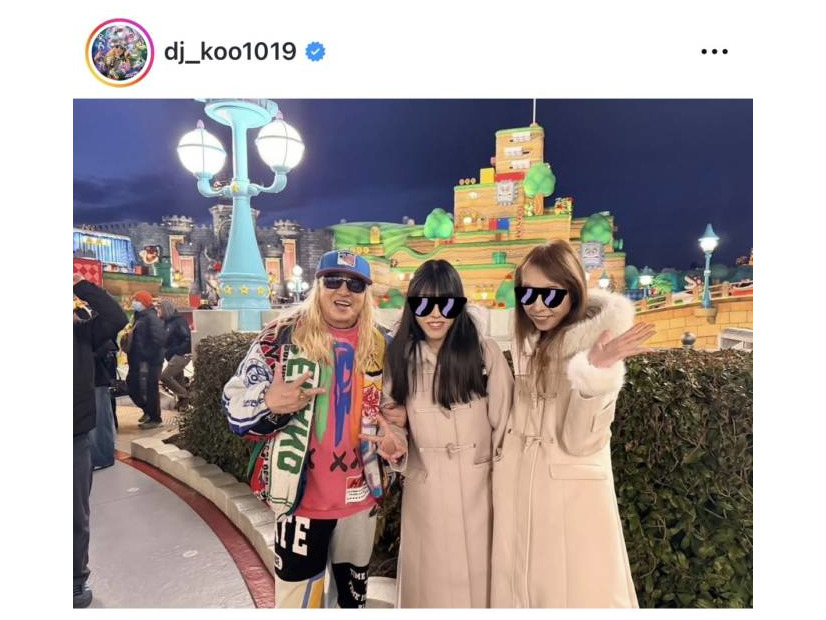 DJ KOO、家族でユニバ満喫！休日の親子3SHOT公開「僕を発見してくれる人も多くてw」