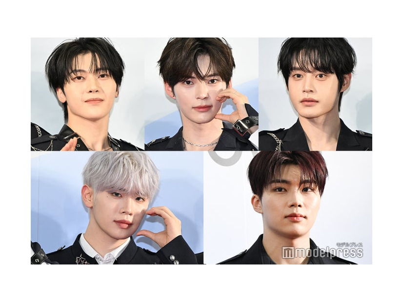 （上段左から時計回りに）ソク・マシュー、ソン・ハンビン、キム・ジウン、パク・ゴヌク、キム・テレ（C）モデルプレス