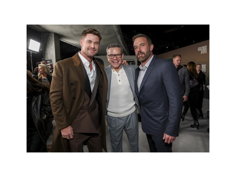 クリス・ヘムズワース、マット・デイモン、ベン・アフレック『クライム 101』ワールドプレミア