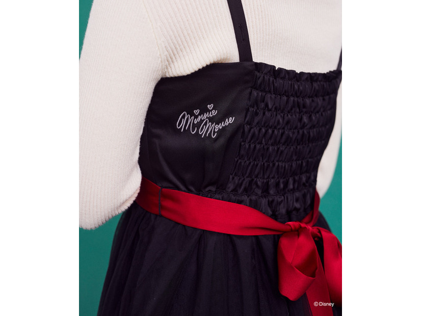 ミニー／リボンキャミワンピース（Black）￥14,500