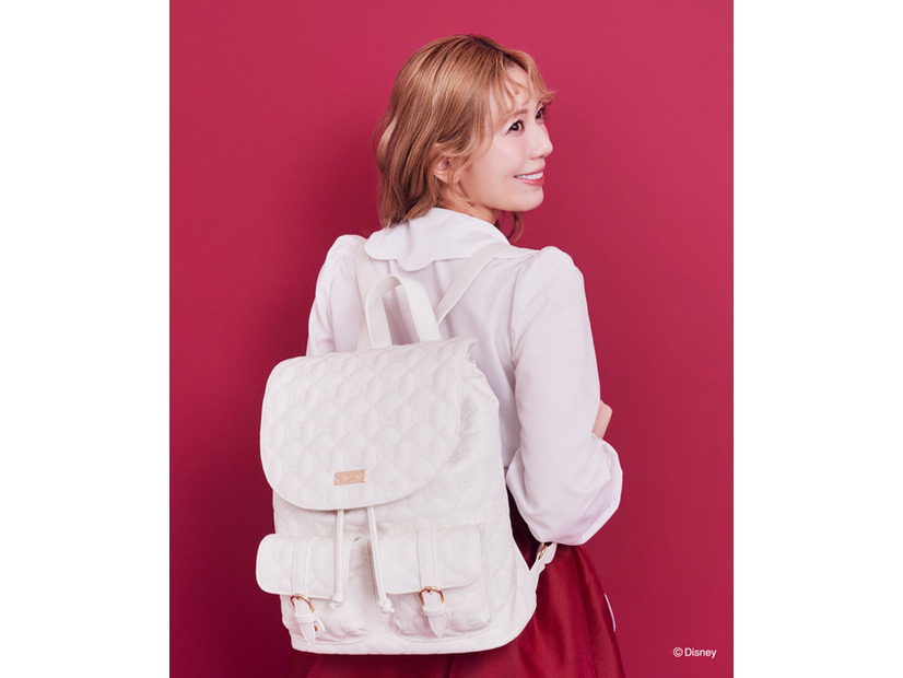 ミニー／リボンキルティングトートリュック（Off White）￥13,900