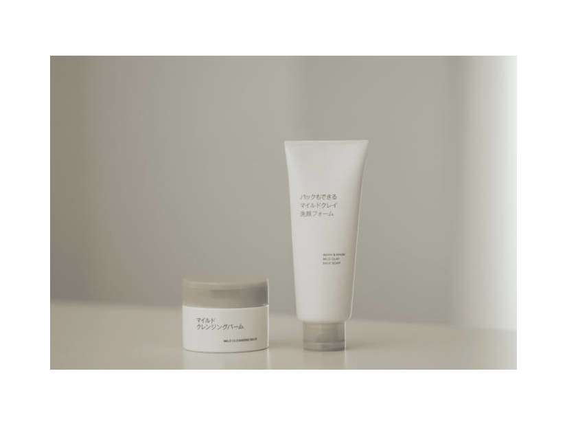 無印良品、パックもできるマイルドクレイ洗顔フォーム＆マイルドクレンジングバーム新発売