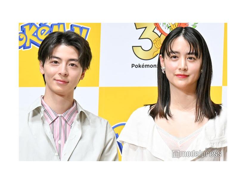 「ポケモン30周年、はじまる」キックオフ発表会に出席した高杉真宙、山本美月（C）モデルプレス
