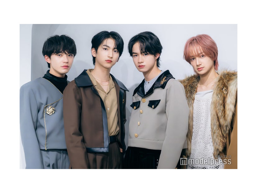 モデルプレスのインタビューに応じたVOKSY DAYS（左から）長野蒼大、涼瀬一颯、越山敬達、橋新夢（C）モデルプレス