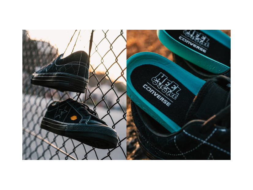 コンバース スケートボーディング×ヒールコレクティブ、コラボ「ONE STAR SK」3月17日発売