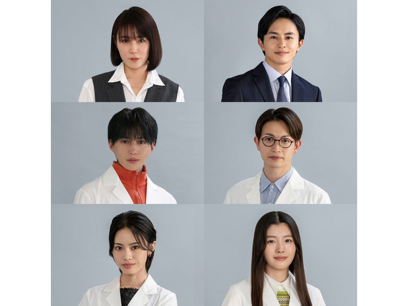 （上段左から）山口紗弥加、草川拓弥（中段左から）八木勇征、綱啓永（下段左から）安斉星来、川床明日香（C）フジテレビ