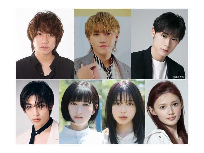 （上段）落合モトキ、二階堂高嗣、高松アロハ（下段）増子敦貴、小西桜子、矢野ななか、⻘島心（C）「サレタ側の復讐」製作委員会