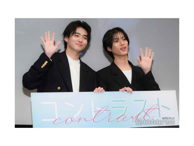 「コントラスト」完成披露試写会に出席した井内悠陽、阿久根温世（C）モデルプレス