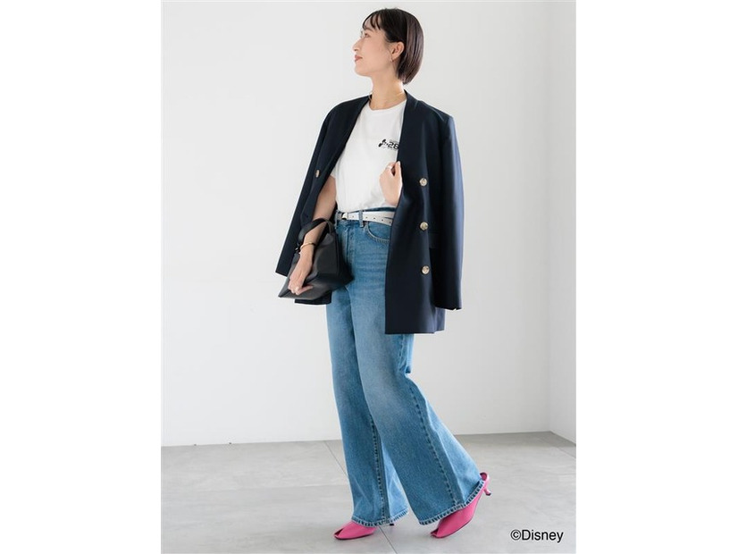 【Disney】MICKEY/ロゴプリントTシャツ©Disney