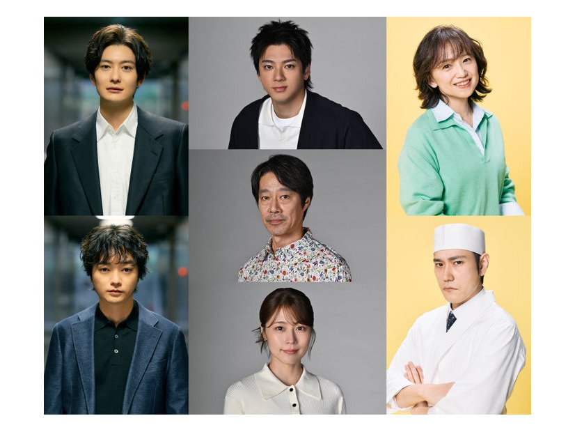 （左列上から）岡田将生、染谷将太（中列上から）山田裕貴、堤真一、有村架純（右列上から）永作博美、松山ケンイチ（C）TBS