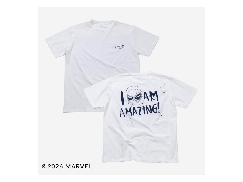 UVカットドライグラフィックTシャツ　スパイダーマン