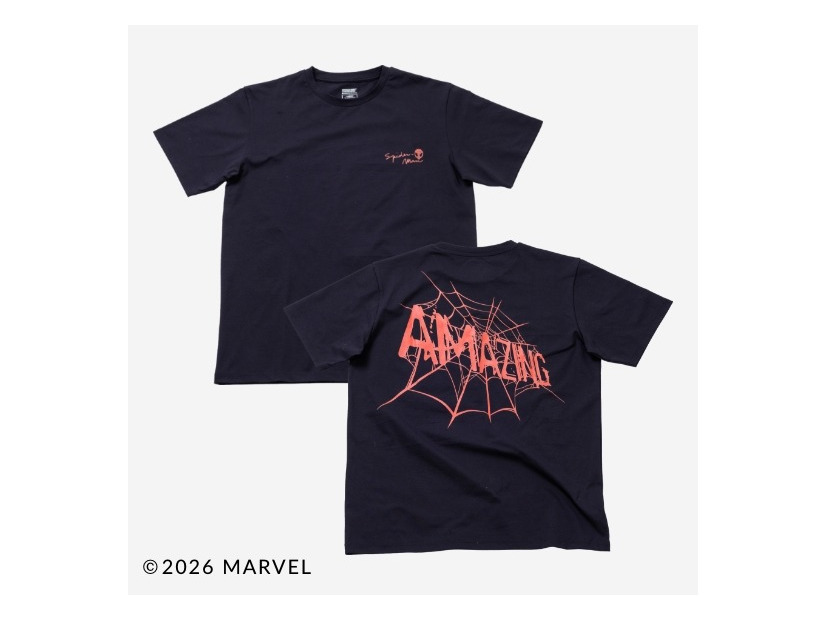 UVカットドライグラフィックTシャツ　スパイダーマン
