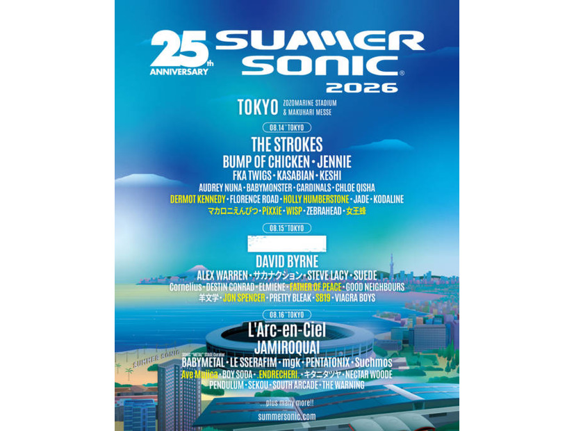 サマソニ第3弾追加アーティスト発表｜PiXXiE・SB19らがラインナップ