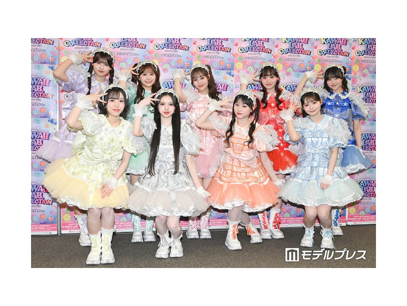 MORE STAR／（後列左から）萩田そら、鈴木花梨、森田あみ、山本るしあ、遠藤まりん（前列左から）笹原なな花、中山こはく、新井心菜、高梨ゆな（C）モデルプレス