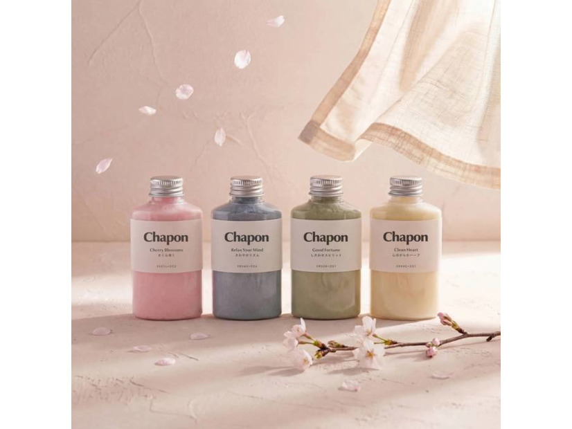 Chapon、春の香りを楽しむ入浴剤セット「やわらかな春風」販売開始