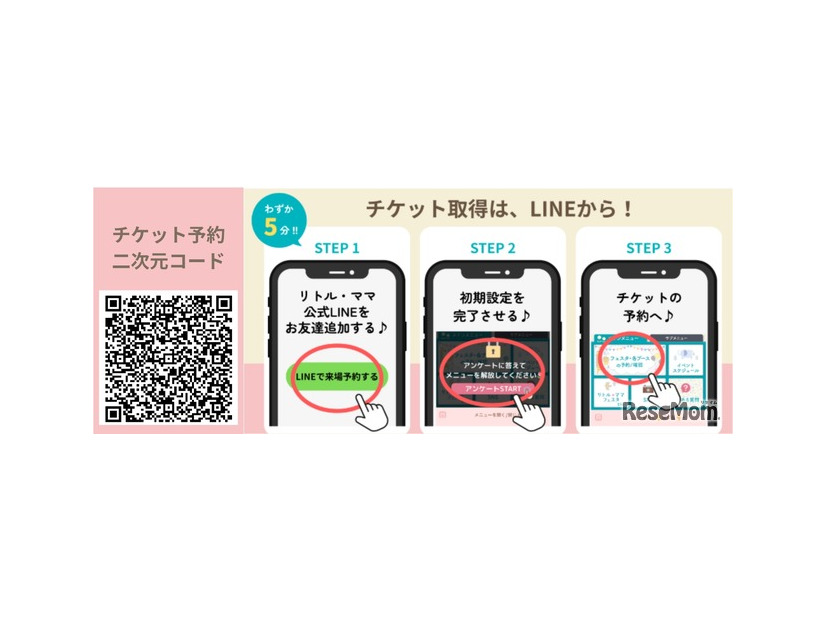申込みは「無料チケット予約」