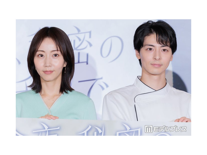 木曜劇場「今夜、秘密のキッチンで」制作発表に出席した木南晴夏、高杉真宙（C）モデルプレス