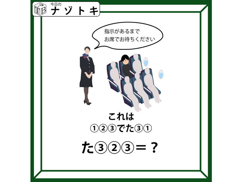 クイズです！「指示があるまでお席でお待ちください」イラストを言葉に直してみましょう【難易度LV２.・甘口】