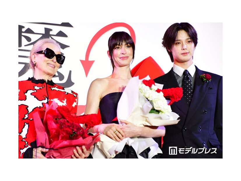 「プラダを着た悪魔2」来日スペシャルイベントに登壇したメリル・ストリープ、アン・ハサウェイ、K（C）モデルプレス