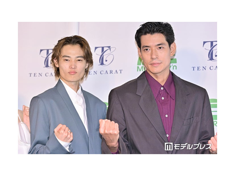 記者会見に出席した窪塚愛流、中島歩（C）モデルプレス