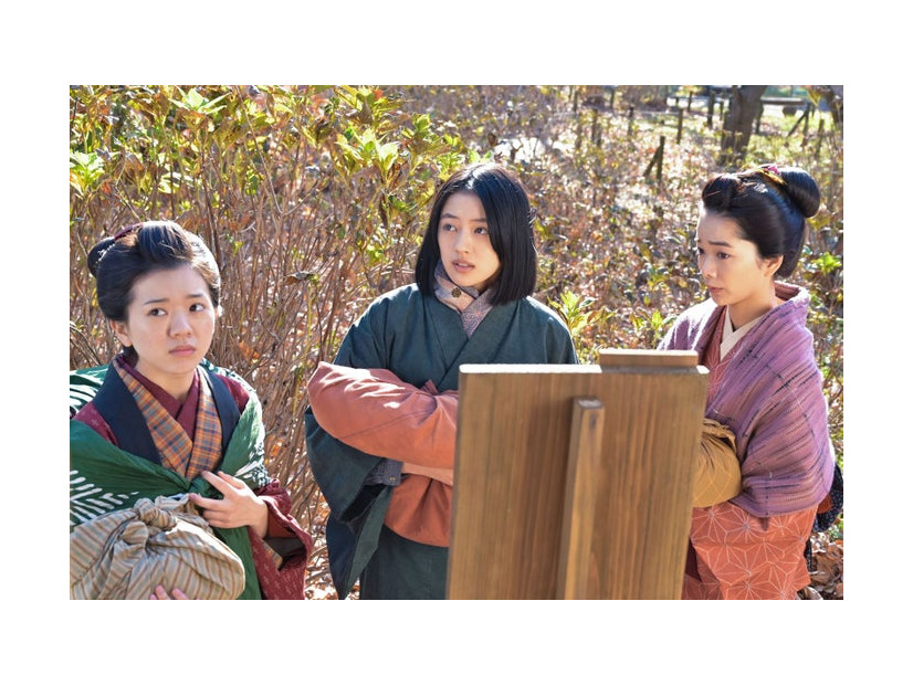 原嶋凛、上坂樹里、見上愛「風、薫る」第21話（C）NHK