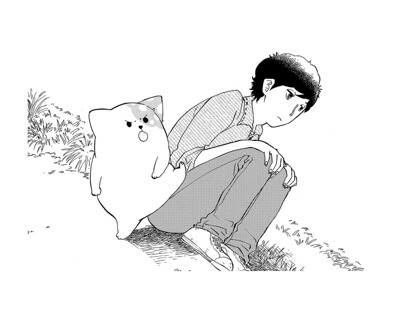 「豪快だな」亡き愛犬はなこを思い出し放心する俺を、きのこいぬは乱暴に慰める【きのこいぬ #12】