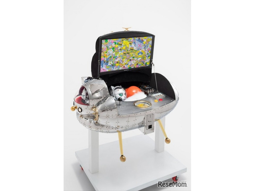 『The Spaceship of SHIP'S CAT」撮影：Omote Nobutada／撮影：Omote Nobutada／作品：Kenji Yanobe／ピクセルアート：BAN8KU / thePIXEL