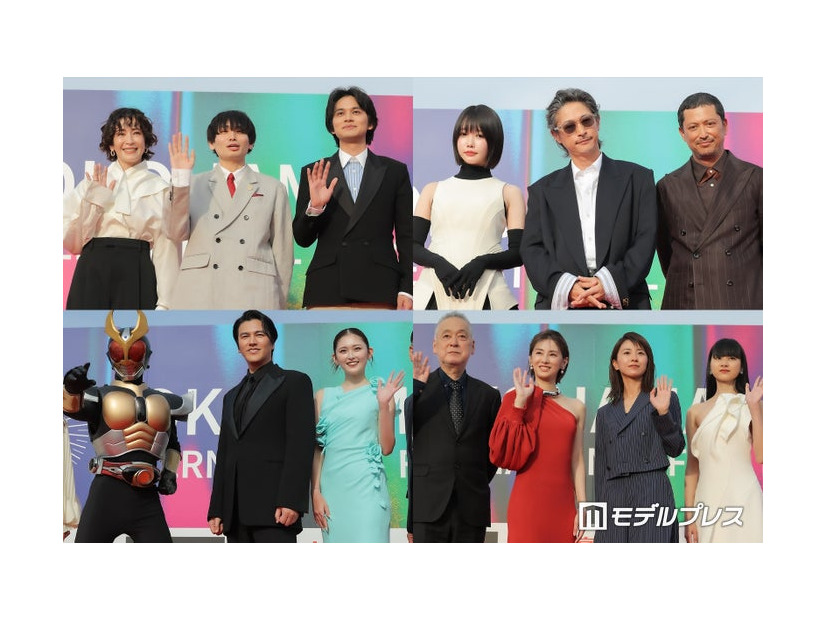 （上段左から）宮沢りえ、内山拓也、北村匠海、あの、窪塚洋介、池内博之（下段左から）仮面ライダーアギト、要潤、ゆうちゃみ、瀬々敬久、北川景子、黒島結菜、山崎七海（C）モデルプレス