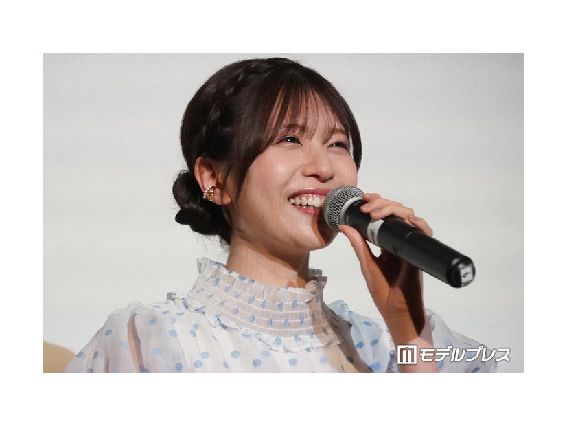 「架空名作劇場」第1弾「人情刑事 呉村安太郎」の上映会に登場した松田好花（C）モデルプレス