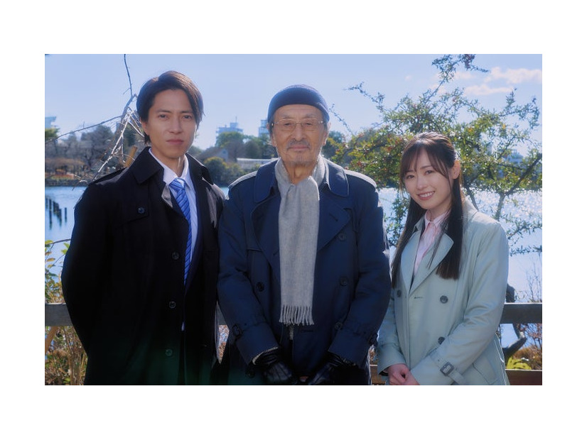 山下智久、山崎努、福原遥（C）大谷アキラ・夏原武・水野光博／小学館（C）2026 映画『正直不動産』製作委員会
