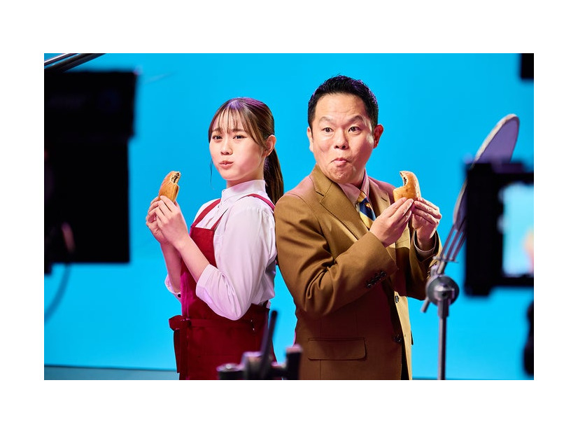 森山未唯、津田篤宏／新TVCM「完全メシパーン 篇」（提供写真）