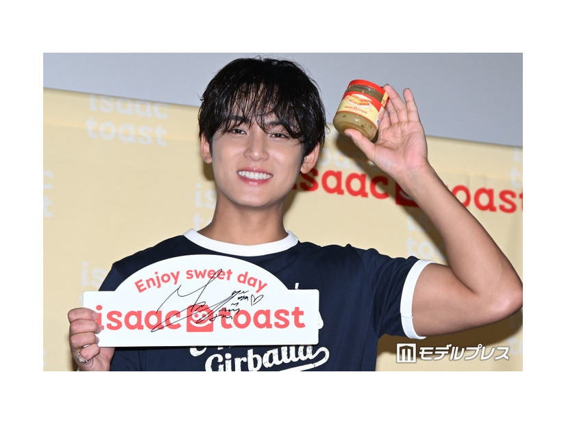 「イサックトーストソース ＆ ジャム発売記念イベント with SEVENTEEN MINGYU」に出席したMINGYU（ミンギュ）（C）モデルプレス