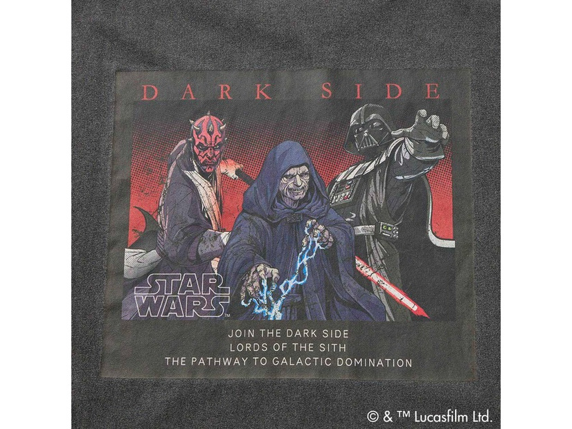 「スター・ウォーズダークサイドピグメントTシャツ」