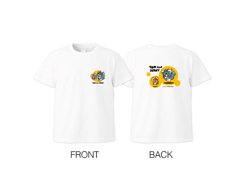 「トムとジェリー85周年記念展【TOM and JERRY×大川ぶくぶ】Tシャツ　4,950円(税込)